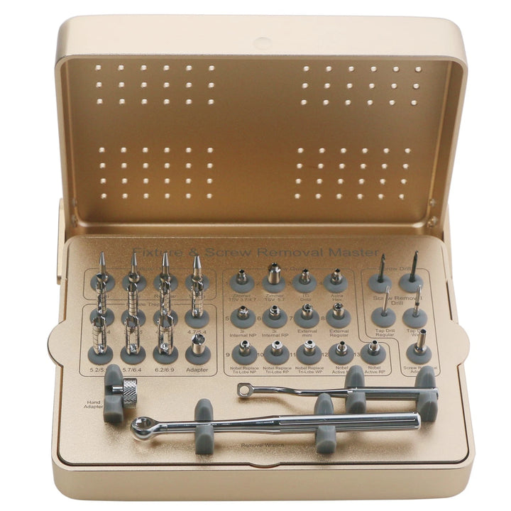 Dental Fixture &amp;amp; Screw Removal Master Screw Fixture Removal Drill Trephine Bur