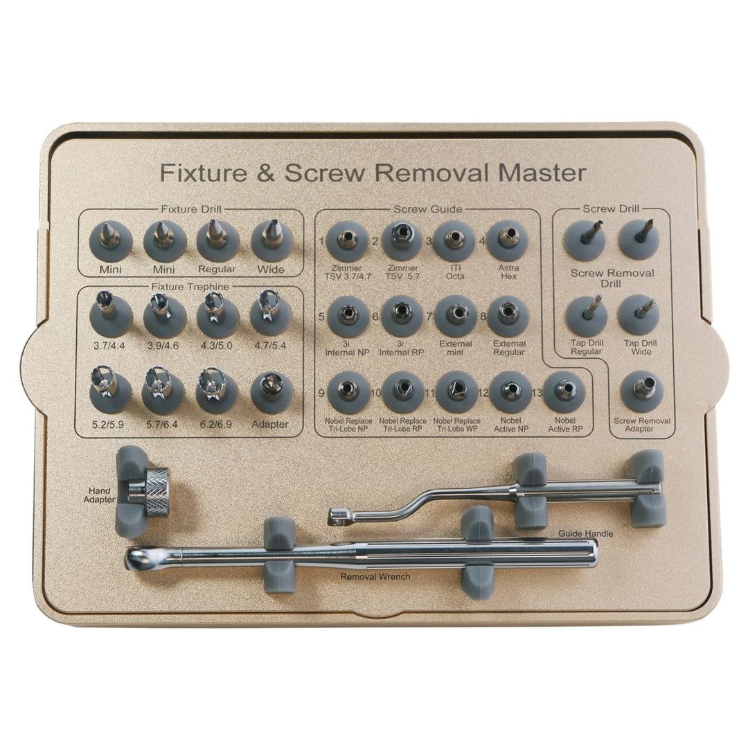 Dental Fixture &amp;amp; Screw Removal Master Screw Fixture Removal Drill Trephine Bur