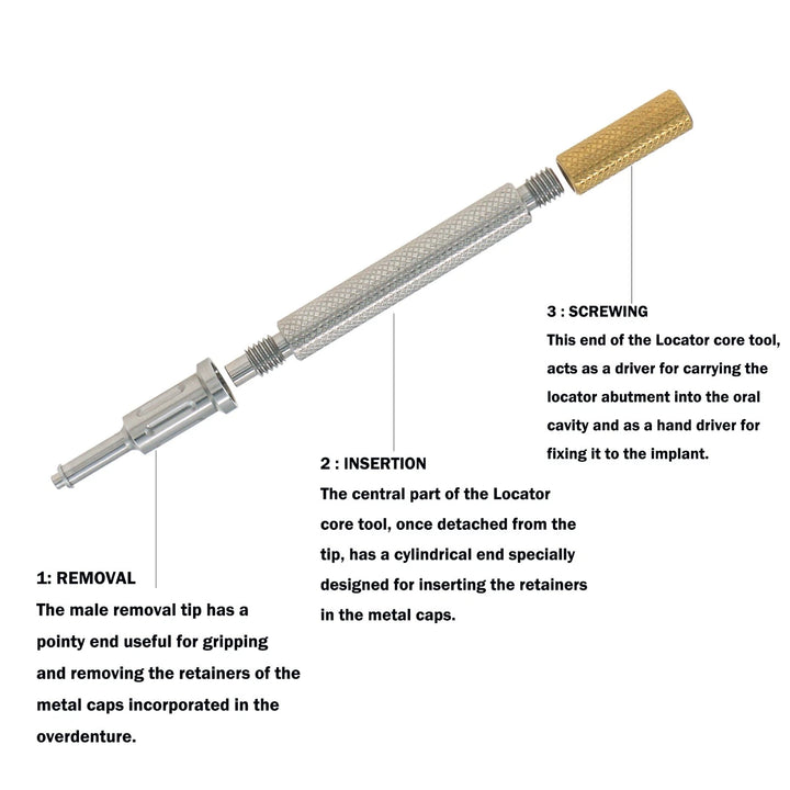 Dental Locator Abutment Tapered For Hiossen/Nobel/<wbr/>Adin/Mis/ITI/Z<wbr/>immer Screw-Vent