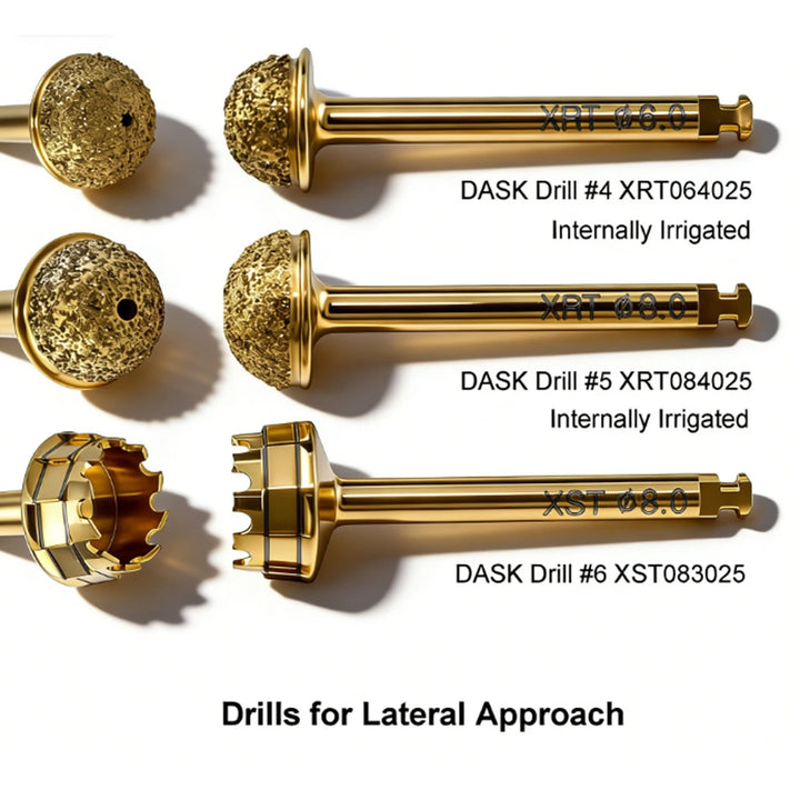DASK Dental Sinus Lift Kit Lateral Crestal Drills Stoppers Elevation Instruments