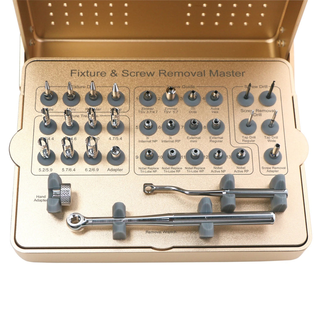 Dental Fixture &amp;amp; Screw Removal Master Screw Fixture Removal Drill Trephine Bur