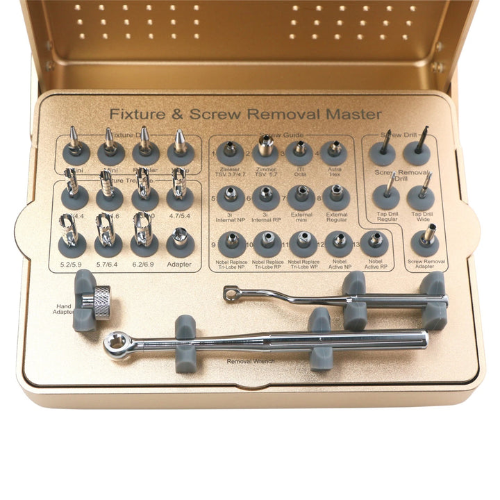 Dental Fixture &amp;amp; Screw Removal Master Screw Fixture Removal Drill Trephine Bur