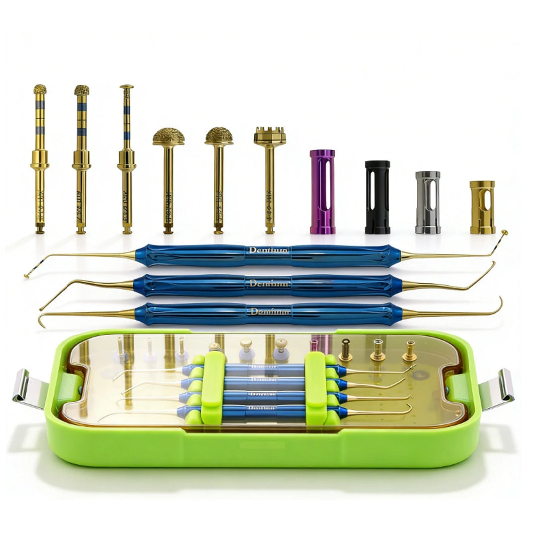DASK Dental Sinus Lift Kit Lateral Crestal Drills Stoppers Elevation Instruments