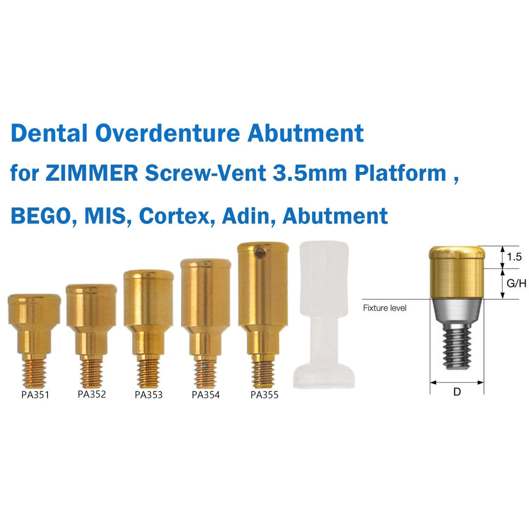 Dental Locator Abutment Tapered For Hiossen/Nobel/<wbr/>Adin/Mis/ITI/Z<wbr/>immer Screw-Vent