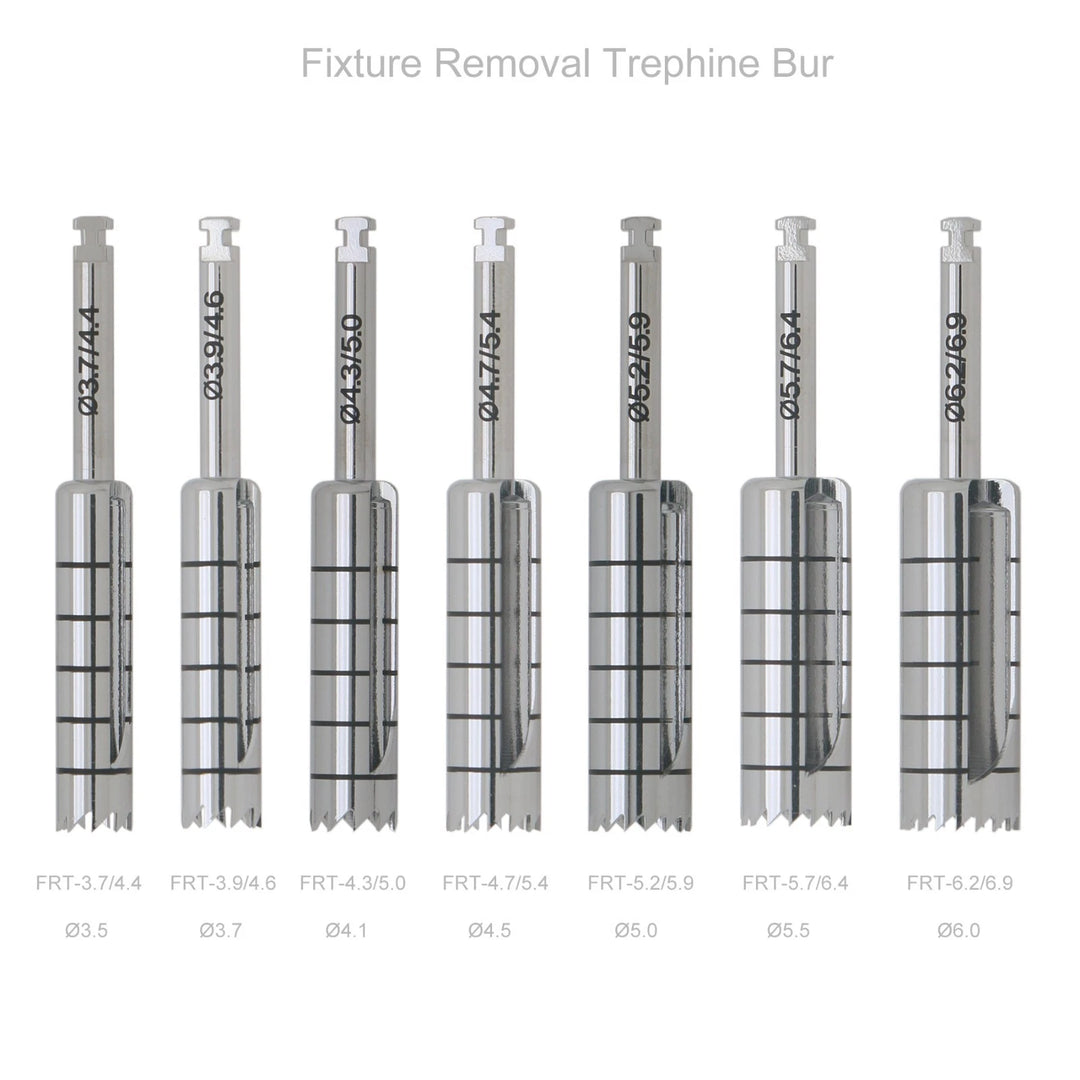 Dental Fixture &amp;amp; Screw Removal Master Screw Fixture Removal Drill Trephine Bur