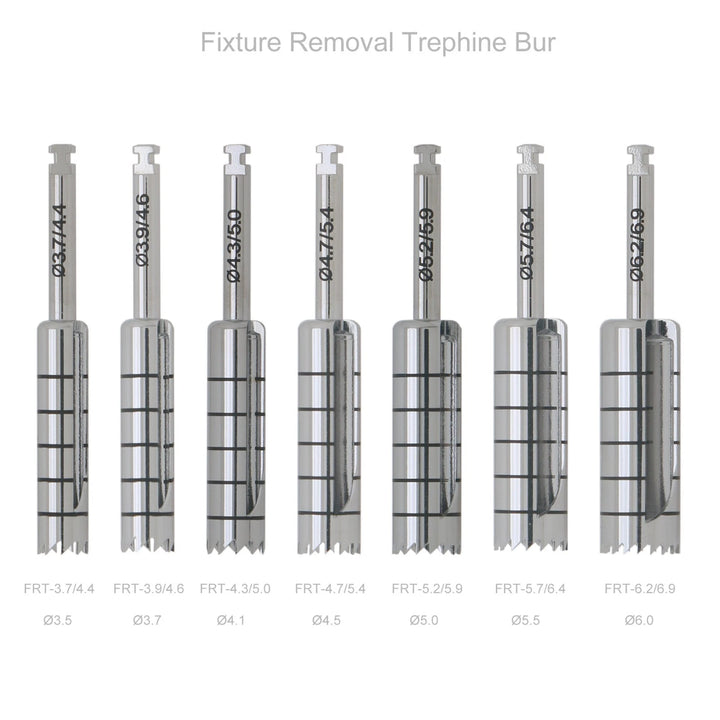 Dental Fixture &amp;amp; Screw Removal Master Screw Fixture Removal Drill Trephine Bur