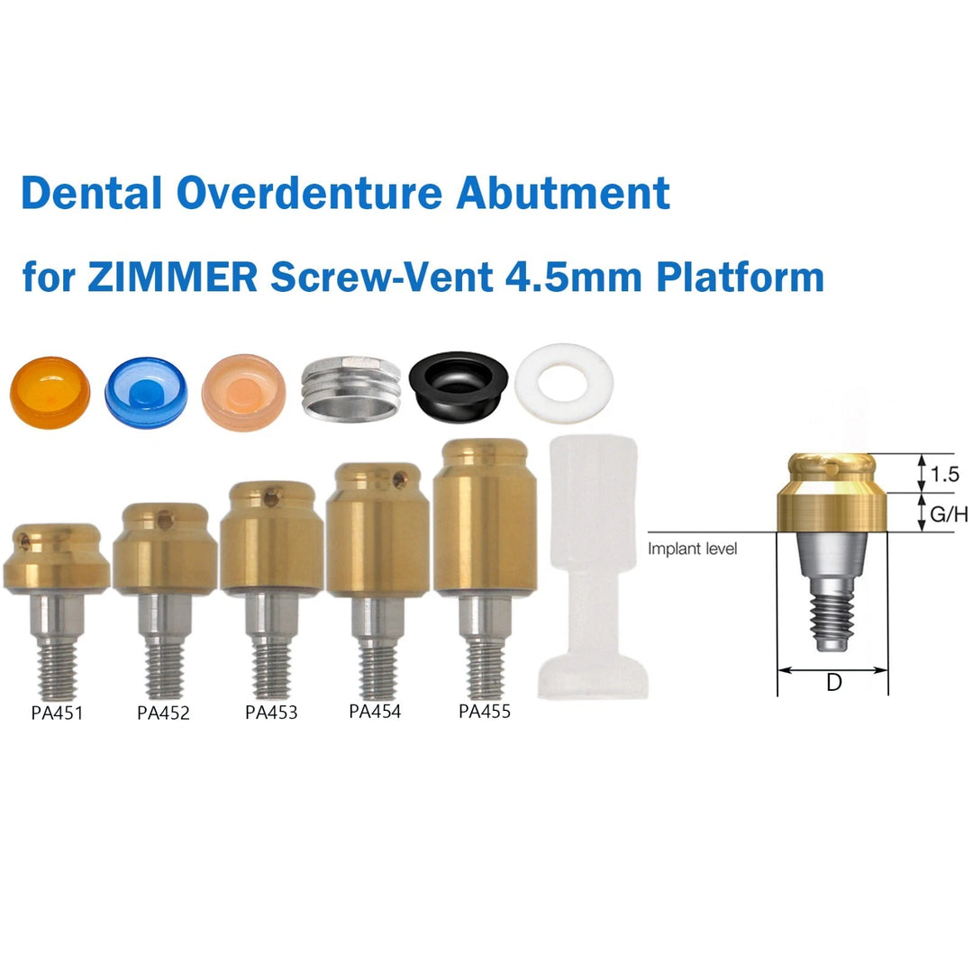 Dental Locator Abutment Tapered For Hiossen/Nobel/<wbr/>Adin/Mis/ITI/Z<wbr/>immer Screw-Vent